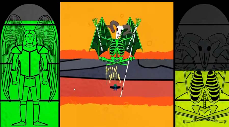 A still from the video trailer